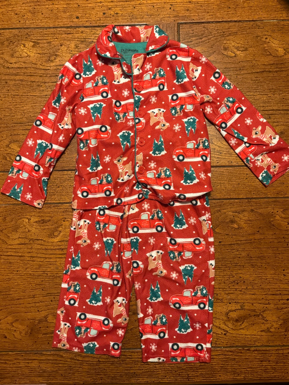 Toddler Christmas 2-Piece Pajama, Rudolph The Red-Nosed Reindeer, 3T